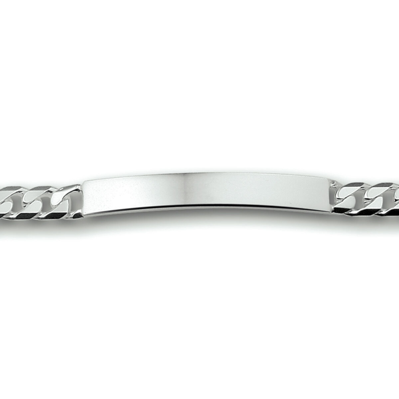 Graveerarmband zilver breedte: 6mm. (lengte: 19,5cm.) - 20672