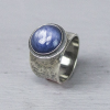 Jeh Jewels Ring, model 20217 met Kyaniet 11mm.(maat 60) - 20694