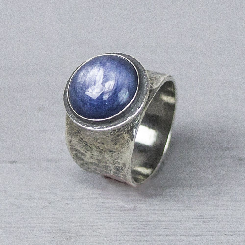Jeh Jewels Ring, model 20217 met Kyaniet 11mm.(maat 60) - 20694