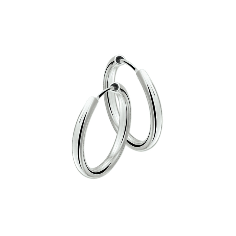 Oorringen, zilver (60x3mm.) - 20746