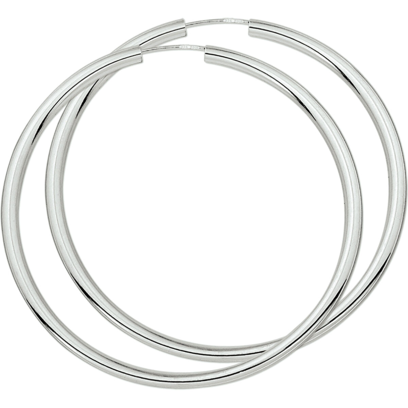 Oorringen, zilver (60x3mm.) - 20746