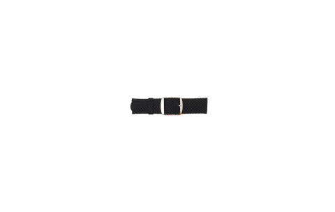 horlogeband 22mm Nylon Zwart (Perlon) - 20726