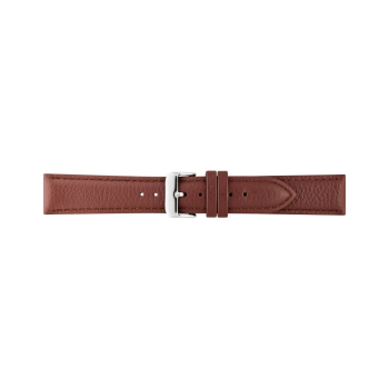 BBS Bison grained calf leather watch strap. Padded and fitted with solid stainless steel buckle. Like all BBS watch straps, this one has a soft nubuck lining and a reinforced case connection - 20739
