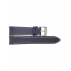 Horlogeband 22mm Zwart met witte stiksels - 20732