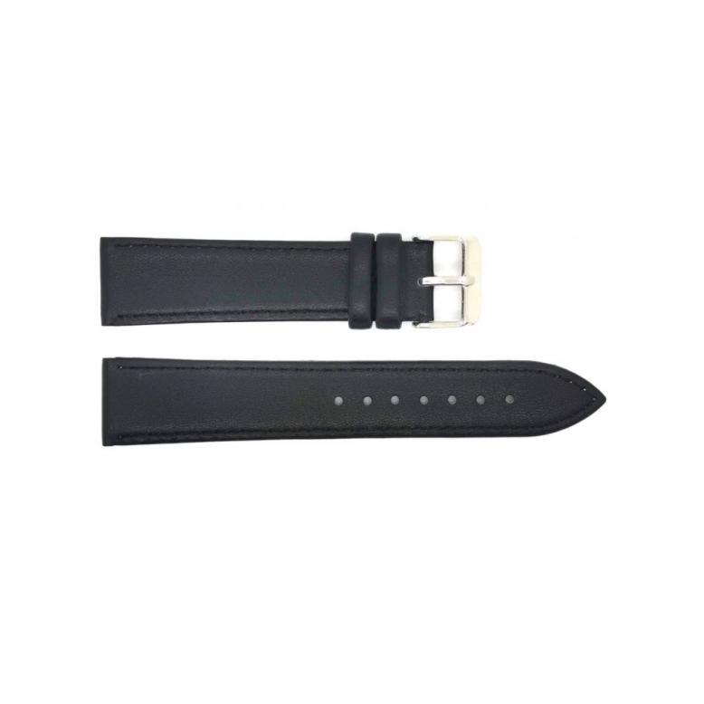 Genuine leather flat watch strap with stitching to ensure durability. The stainless steel buckle is strong and durable. This watch strap fits traditional, dressed watches and is available in many sizes - 20735 Genuine leather flat watch strap with stitching to ensure durability. The stainless steel buckle is strong and durable. This watch strap fits traditional, dressed watches and is available in many sizes - 20735