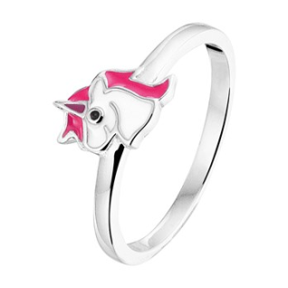 Ring, zilver eenhoorn (maat 14,5) - 17042 Ring, zilver eenhoorn (maat 14,5) - 17042
