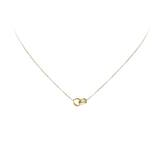 Collier, 14krt.goud 2 cirkels (42-44cm.) - 20914