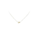 Collier, 14krt.goud 2 cirkels (42-44cm.) - 20914