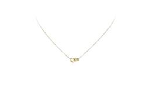 Collier, 14krt.goud 2 cirkels (42-44cm.) - 20914