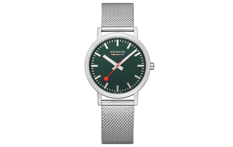 Mondaine Horloge Classic 660.30314.60SBJ Mat Groen (36mm) - 20891