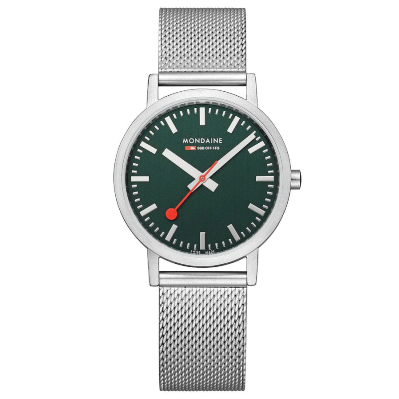 Mondaine Horloge Classic 660.30314.60SBJ Mat Groen (36mm) - 20891