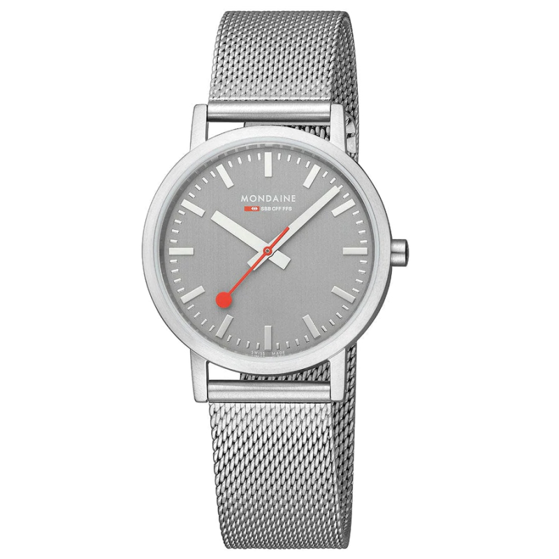 Mondaine Horloge Classic 660.30314.80SBJ Mat Grijs (36mm) - 20892