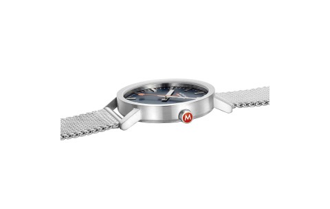Mondaine Horloge, model Classic 660.30360.40SBJ Mat Blauw (40mm) - 20893