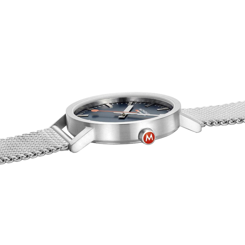 Mondaine Horloge Classic 660.30360.40SBJ Mat Blauw (40mm) - 20893
