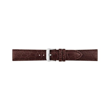 Crocodile print calf leather watch strap - 20902