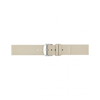 Horlogeband 16mm, Plain soft kalfsleer Beige - 20946