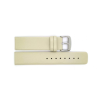 Horlogeband 16mm, Plain soft kalfsleer Beige - 20946