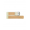 Horlogeband 16mm, Plain soft kalfsleer Beige - 20946