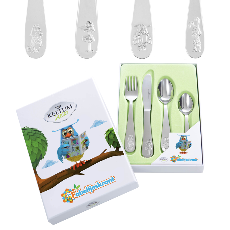 Keltum Kinderbestek, Fabeltjeskrant - RVS - 17217 Keltum Kinderbestek, Fabeltjeskrant - RVS - 17217