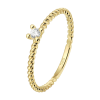 Ring, 14krt goud met zirconia (maat 16.5) - 21057