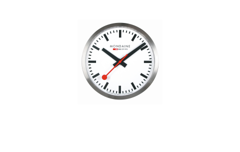 MONDAINE KLOK M990.CLOCK.16SBB Rond 250mm. - 21073