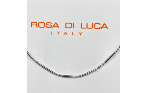 Rosa di Luca Enkelbandje, zilver staafjes (23 tot 26cm) - 21080