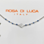 Rosa di Luca Enkelbandje, zilver met blauwe steentjes en levensboom (23 tot 26cm) - 21084