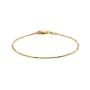 Armband, 14krt. goud fantasie-valkenoog (lengte: 19cm.) - 21094