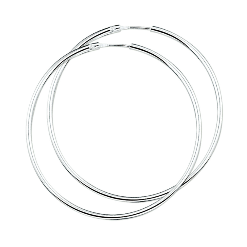 Oorringen, zilver 44x2,1mm. - 9730