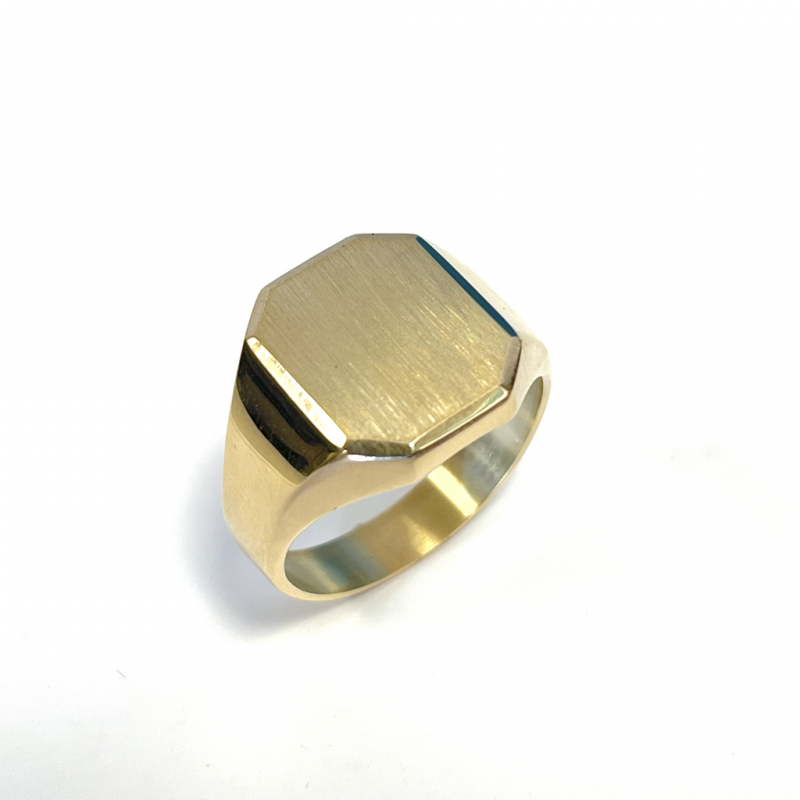 Fjory Herenring, 14krt.goud met massief zilveren kern (maat 21) - 21247
