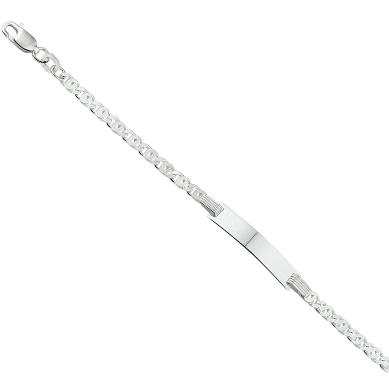 Graveerarmband, zilver (lengte: 16-18cm.) - 21300
