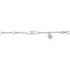 Graveerarmband, zilver met hartje (lengte: 11-13cm.) - 21301