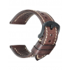 High quality Top Grain Leather Watch strap. Genuine Italian calf leatherskin watch strap. The lining and the topside are made of the same high quality leather. The watch strap has no padding and is extremely flexible. Fitted with a stainless steel, PVD bl High quality Top Grain Leather Watch strap. Genuine Italian calf leatherskin watch strap. The lining and the topside are made of the same high quality leather. The watch strap has no padding and is extremely flexible. Fitted with a stainless steel, PVD bl