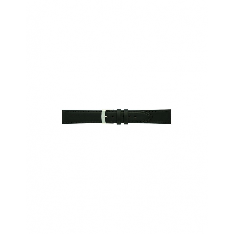 Horlogeband 20mm, Zwart - 21606