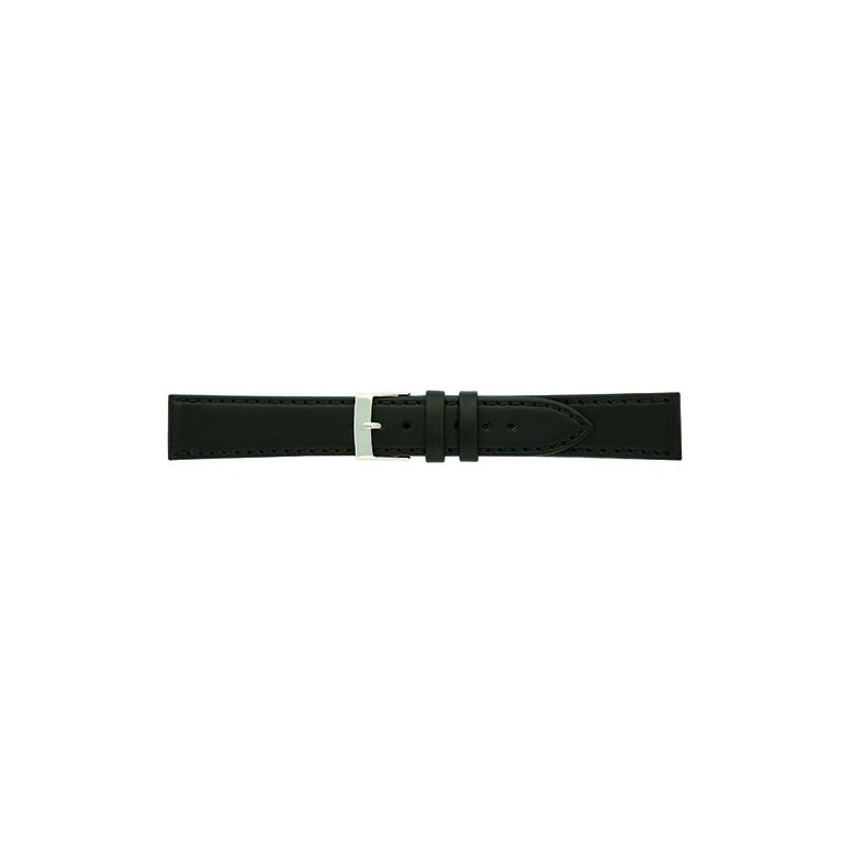 Horlogeband 20mm, Zwart - 21606