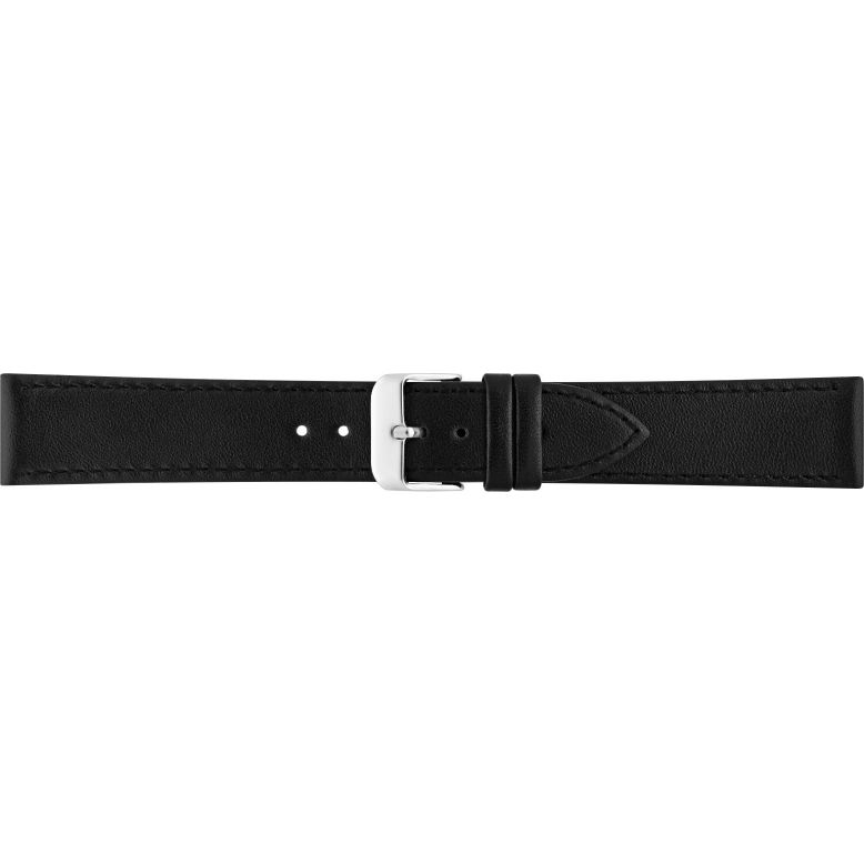 Horlogeband 20mm, Zwart - 21606