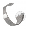 Milanese white steel band with magnetic closure and Quick release connection with the watch case - 21652