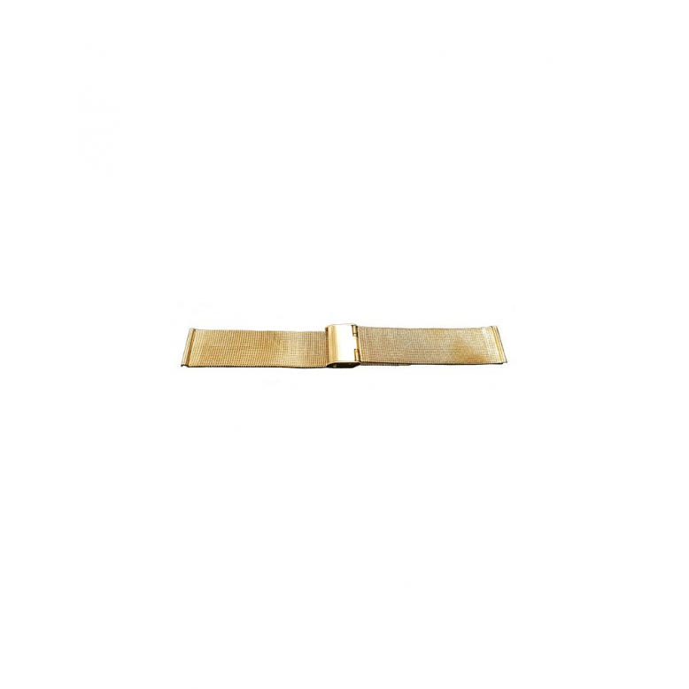 Milanese watch strap in PVD gold color. This is the most solid way of coloring available in the watch branche. The wire used for this watch band is 0.4 mm - 21656