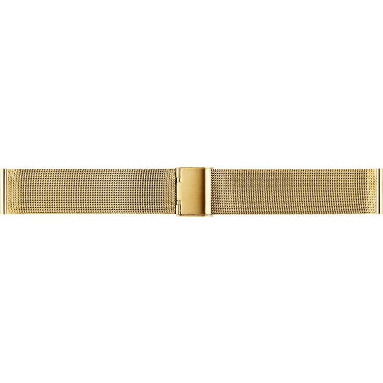 Milanese watch strap in PVD gold color. This is the most solid way of coloring available in the watch branche. The wire used for this watch band is 0.4 mm - 21656