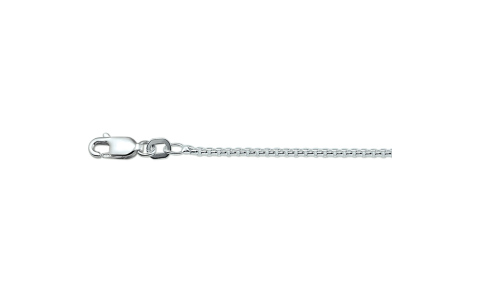 Collier, zilver venetiaans 50cm. - 17621
