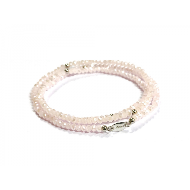 My iMenso armband 27-0215  maat 17,5 elastisch 3mm.kraal - 17644