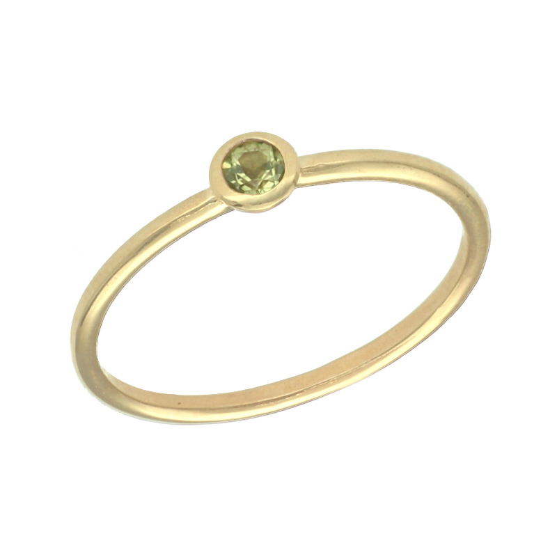 Swing Jewels Ring, 14krt.goud met Peridot Birthstone Augustus (maat 54) - 21404 Swing Jewels Ring, 14krt.goud met Peridot Birthstone Augustus (maat 54) - 21404