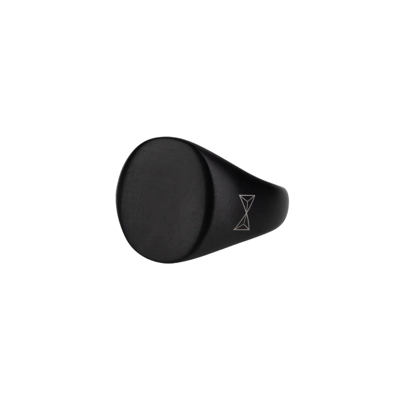 AZE Jewels Ring, model AZ-RG002-B  Zwart Edelstaal (Maat 19) - 21363