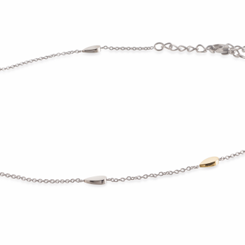 Boccia Collier, titanium model 08026-03 bicolor (lengte 42-47cm.) - 17709