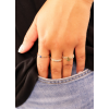 Jackie Ring,14krt.goud met saffier (kastje:4mm.) maat 56 - 21619