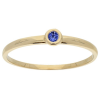 Jackie Ring,14krt.goud met saffier (kastje:4mm.) maat 56 - 21619
