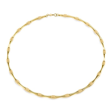 Boccia Collier, titanium/verguldr model 08045-03 (lengte 45cm.) - 21624