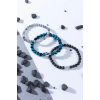 AZE Armband AZ-BS027-A  maat:19cm. (blue tiger eye) - 21826