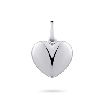 Hanger, zilver hart (12mm.) - 21932
