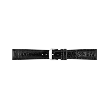 Horlogeband 18mm Zwart, Tejus print - 21936
